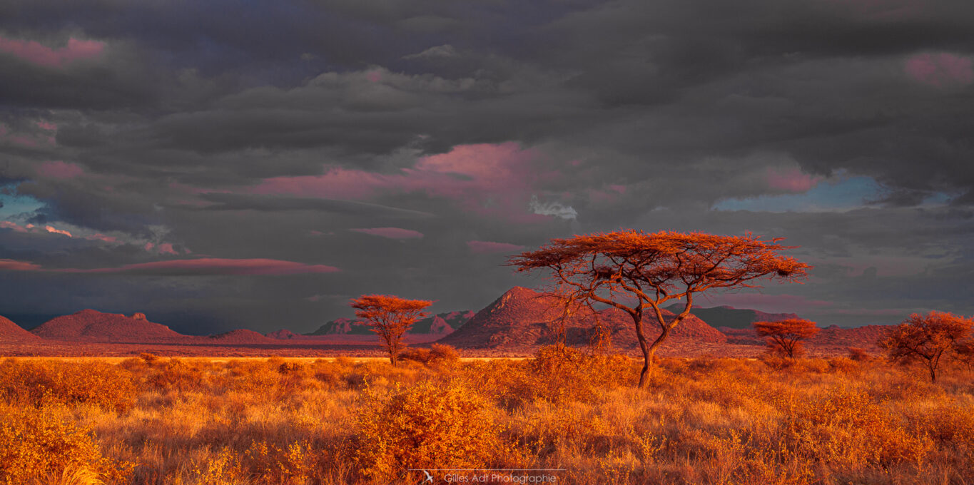 ciel d'orage en infrarouge au Kenya